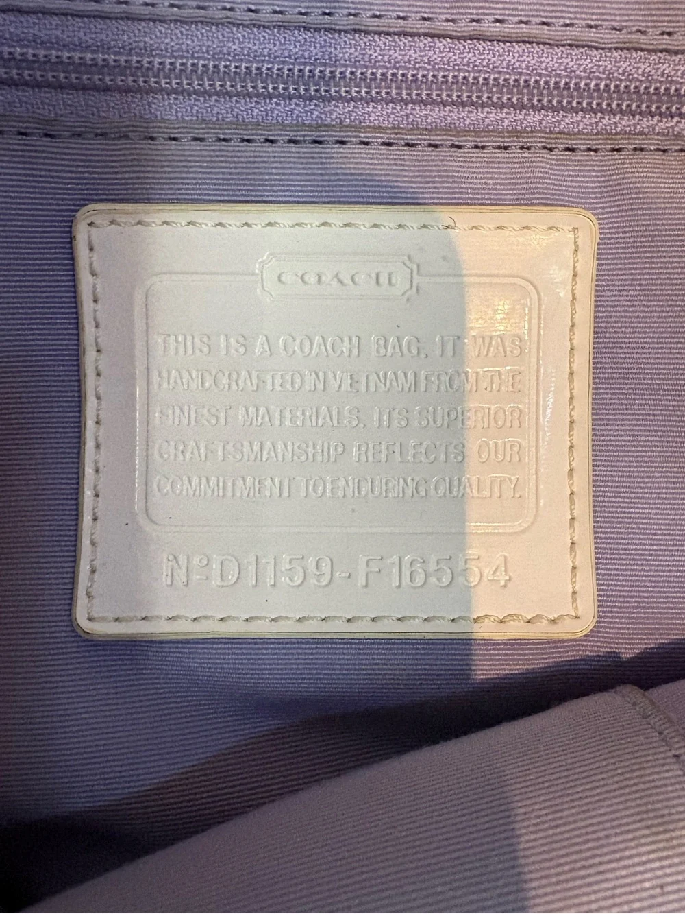 Coach Daisy F16554 Tan & White Signature Canvas Tote